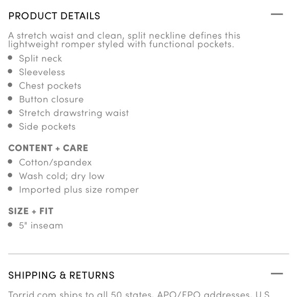 Torrid Drawstring Waist Romper - Medium Wash Chambray Denim Size 1 - Picture 5 of 13